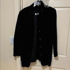 Valerie Stevens Black Velvet Blazer Jacket